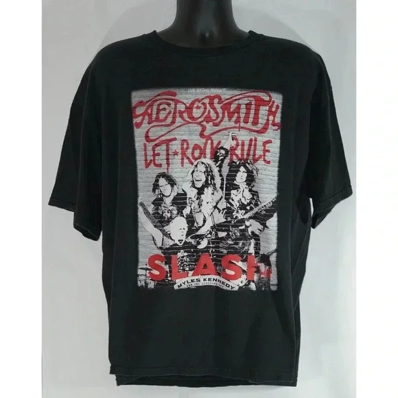 Aerosmith Let Rock Rule Tour 2014 T Shirt Size XL - Picture 1 of 8